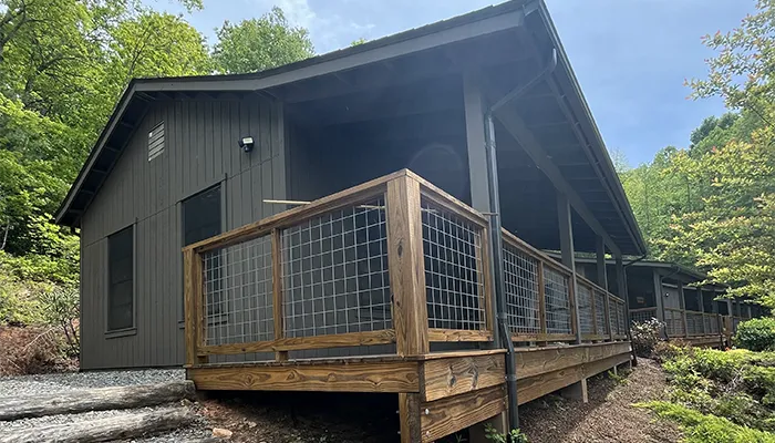 Camp Watia girls cabins in Bryson City, NC painted by Huskey's Paint & Design