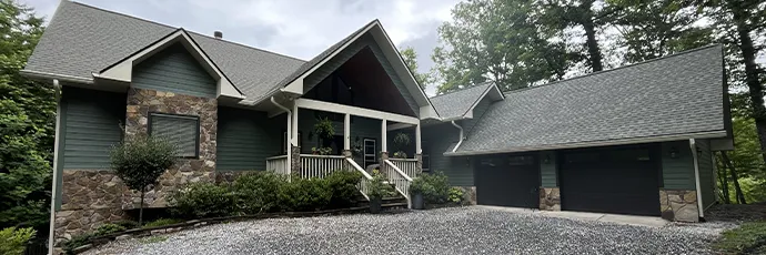 Residential exterior painting job in Bryson City, NC